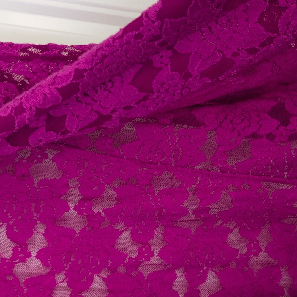 INC Fuchsia Pink Lace Blazer - Picture 8 of 8